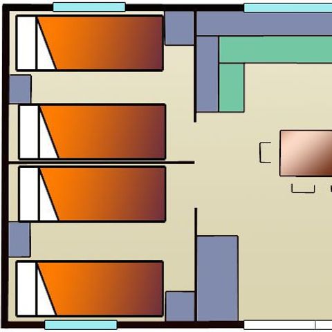 MOBILHOME 6 personnes - Cottage Confort