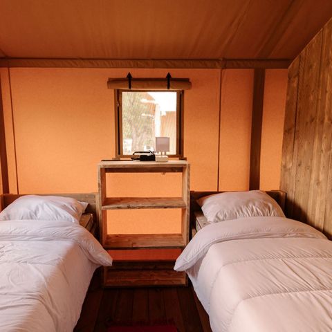 TENTE TOILE ET BOIS 6 personnes - Riverlodge 49m², 6pl-3ch