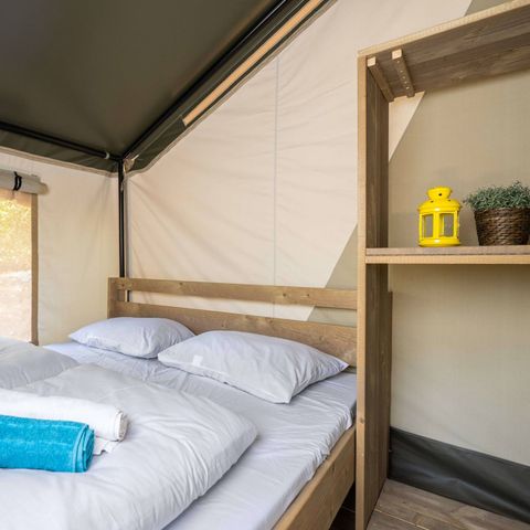 Tente en toile et en bois 5 personnes - Safari Confort