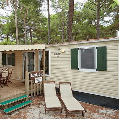 Mobilhome 4 personnes - Mobil-home | Ultimate | 2 Ch. | 4 Pers. | Terrasse surélevée | 2 SDB | Clim. | TV