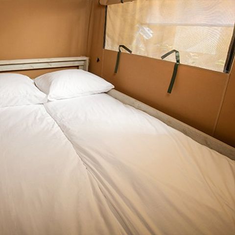 Tente en toile et en bois 5 personnes - Tente Super Lodge | 2 Ch. | 4/5 Pers. | 1 SDB