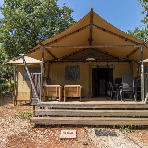 TENTE TOILE ET BOIS 6 personnes - Lodgetent Premium XL
