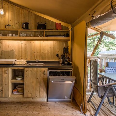 TENTE TOILE ET BOIS 6 personnes - Lodgetent Premium XL
