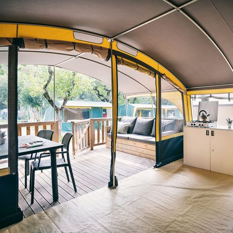 Tente en toile et en bois 6 personnes - Lodgetent Holiday