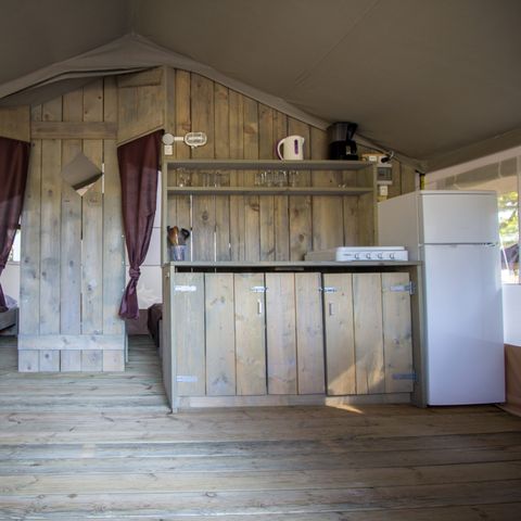 TENTE TOILE ET BOIS 5 personnes - Valkanela - Tente Safari de luxe
