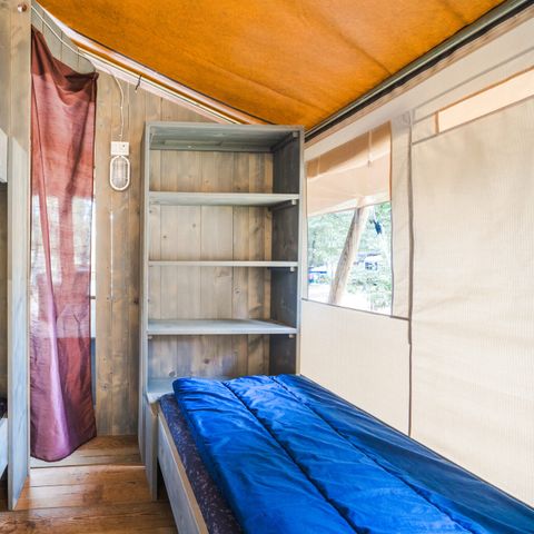 Tente en toile et en bois 5 personnes - Valkanela - Tente Safari de luxe