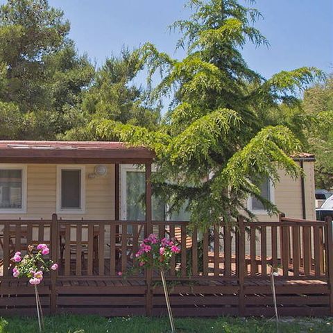 MOBILHOME 6 personnes - Comfort | 3 Ch. | 6 Pers. | Terrasse surélevée | Clim. | TV