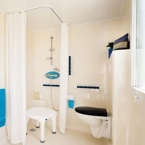 MOBILHOME 4 personnes - PMR Confort 27m² 2 chambres + TV + terrasse 