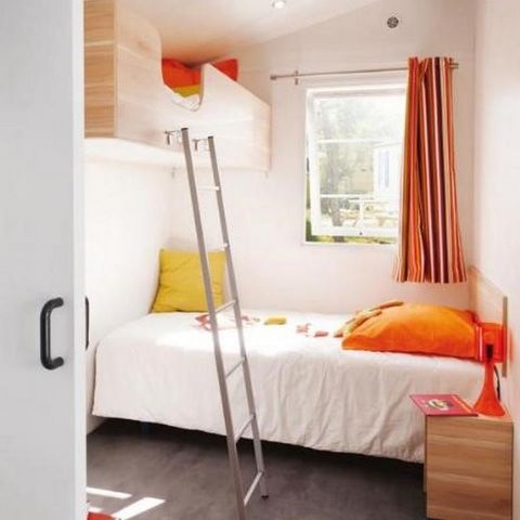 MOBILHOME 4 personnes - PMR Confort 27m² 2 chambres + TV + terrasse 