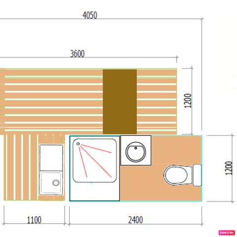 Emplacement - Forfait Premium : emplacement 6A équipé d'une Freecamp (cabane avec sanitaires)