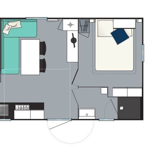 MOBILHOME 7 personnes - Evasion 2 chambres 28m²