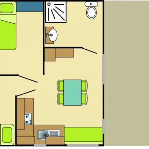 CHALET 6 personnes - Evasion 2 chambres PMR 35m²
