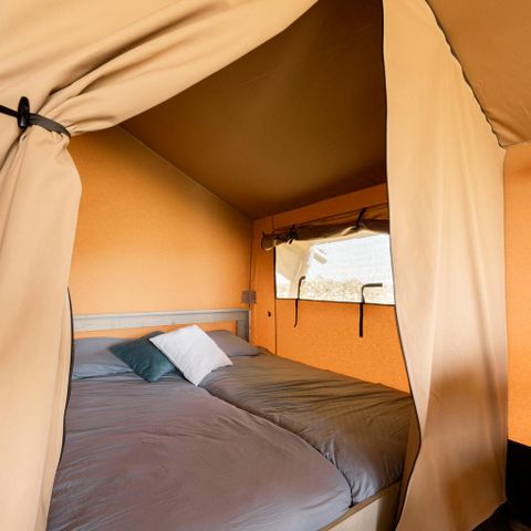 TENTE TOILE ET BOIS 4 personnes - CABANE SUR PILOTIS (4 personnes)