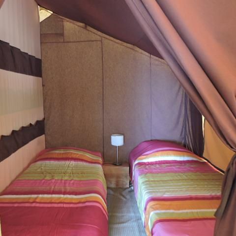 TENTE TOILE ET BOIS 4 personnes - Tente Lodge Aventure - 2 chambres