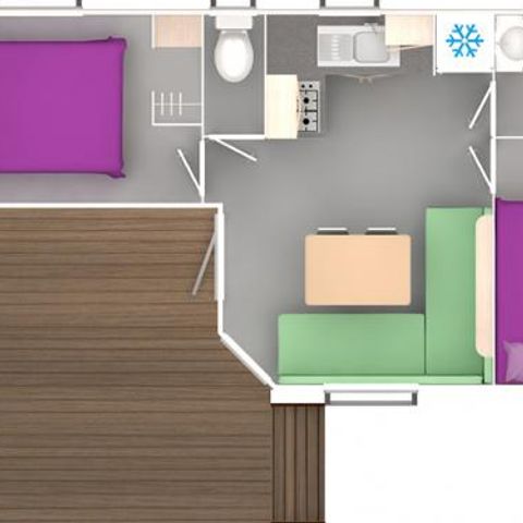 MOBILHOME 6 personnes - 2 chambres