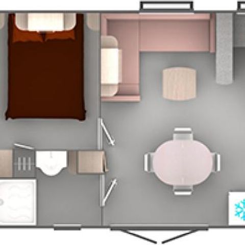 MOBILHOME 6 personnes - 3 chambres