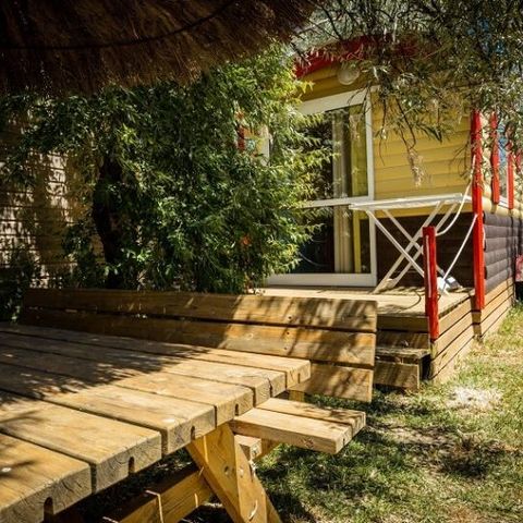 Hébergement 4 personnes - Roulotte 1 Chambre 4 Personnes non sanitarisée