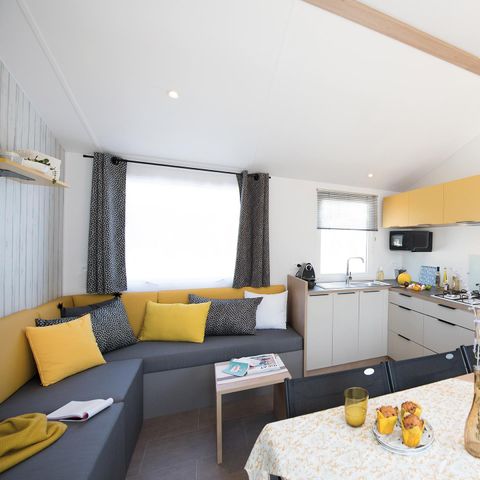 MOBILHOME 8 personnes - Sunêlia Prestige 4ch. 8 pers. - 40m2 - Terrasse couverte - SAM