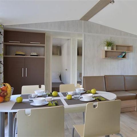 MOBILHOME 6 personnes - Cottage 6places 3chambres (Tv, terrasse couverte)