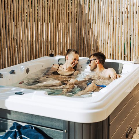Mobilhome 2 personnes - Sunêlia Luxe Taos Spa 1ch. 2 pers - 19m2 - Pergola exotique