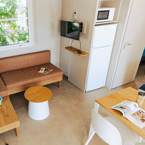 MOBILHOME 6 personnes - COTTAGE CONFORT 3ch / 6p - 35m² - Terrasse parasol - DIM