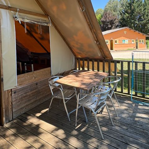 TENTE TOILE ET BOIS 5 personnes - LODGE AMAZONE