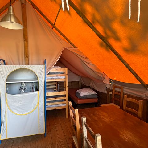 Tente en toile et en bois 5 personnes - LODGE AMAZONE