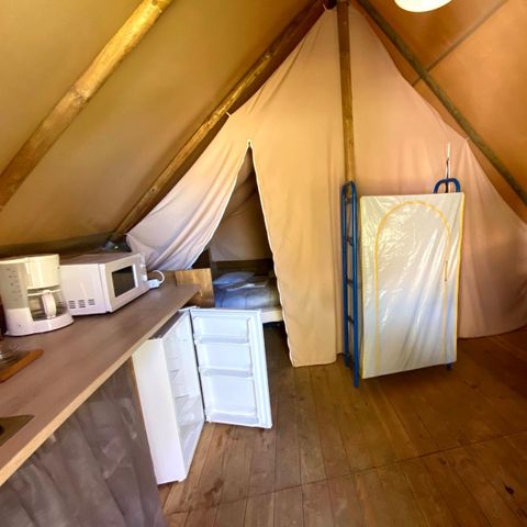 TENTE TOILE ET BOIS 5 personnes - LODGE AMAZONE