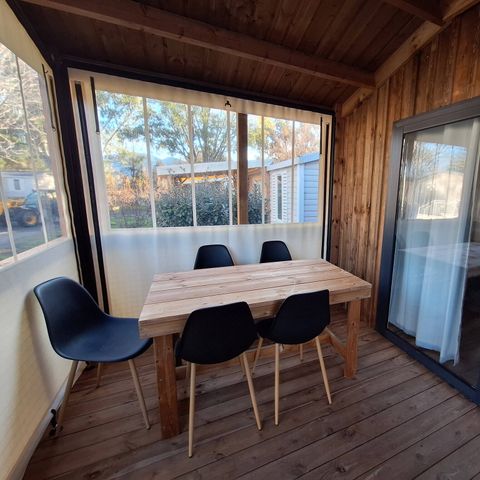 Chalet 5 personnes - Chalet | Comfort | 2 Ch. | 5 Pers. | Terrasse simple | 1 SDB | Clim.