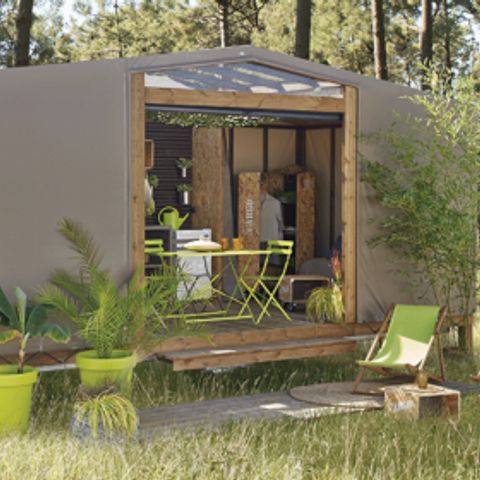 TENTE TOILE ET BOIS 4 personnes - MAORI
