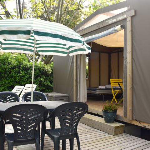 TENTE TOILE ET BOIS 4 personnes - Maori 2 pièces 4 personnes