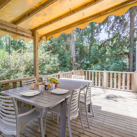 MOBILHOME 6 personnes - Mobile-home | Premium | 3 Ch. | 6 Pers. | Terrasse surélevée | Clim.