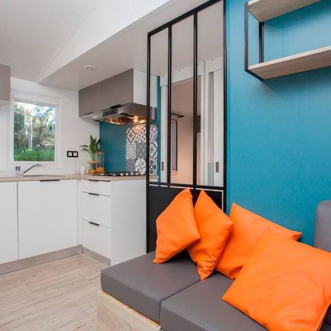 MOBILHOME 6 personnes - Mobile-home | Premium | 3 Ch. | 6 Pers. | Terrasse surélevée | Clim.