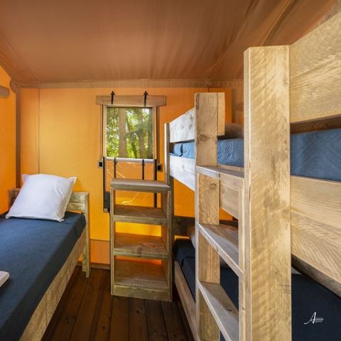 BUNGALOW TOILÉ 7 personnes - Luxury Lodge 6/7 personnes (2 chambres + clic clac dans le salon)