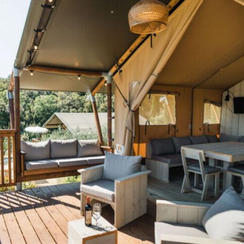 TENTE TOILE ET BOIS 4 personnes - Woodlodge 4 personnes (2 chambres)