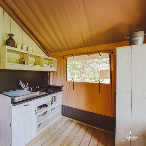 TENTE TOILE ET BOIS 4 personnes - Woodlodge 4 personnes (2 chambres)