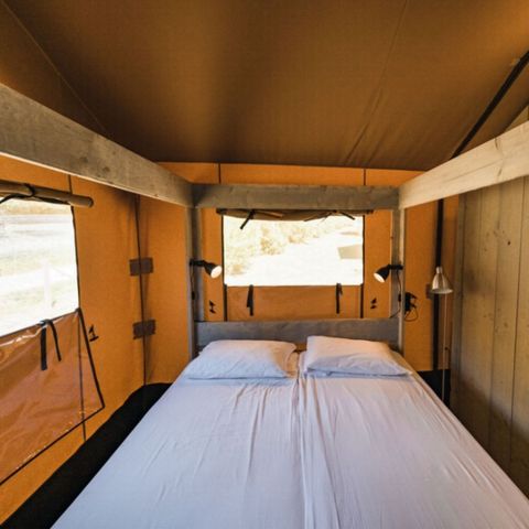 Tente en toile et en bois 4 personnes - Woodlodge 4 personnes (2 chambres)