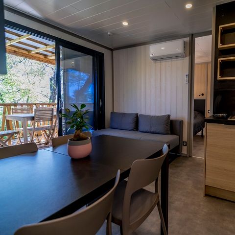 MOBILHOME 7 personnes - Lodge Prestige Pilotis Vue Mer 7 Pers.