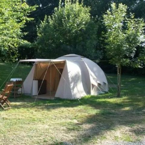 TENTE TOILE ET BOIS 4 personnes - Grande tente Luxe Karsten - sans sanitaires