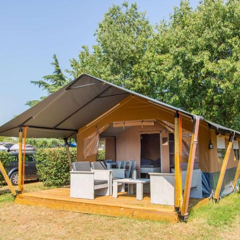 TENTE TOILE ET BOIS 5 personnes - Safari tent Comfort