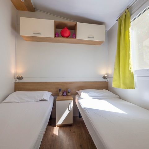 MOBILHOME 6 personnes - Comfort XL | 3 Ch. | 6 Pers. | Terrasse surélevée | Clim. | TV