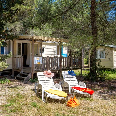 MOBILHOME 6 personnes - Comfort XL | 3 Ch. | 6 Pers. | Terrasse surélevée | Clim. | TV
