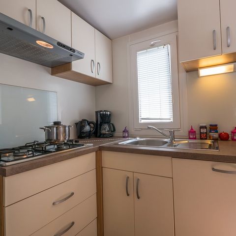 MOBILHOME 6 personnes - Comfort XL | 3 Ch. | 6 Pers. | Terrasse surélevée | Clim. | TV