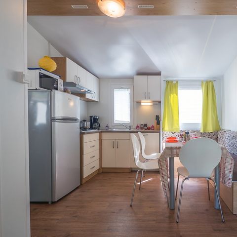 MOBILHOME 6 personnes - Comfort XL | 3 Ch. | 6 Pers. | Terrasse surélevée | Clim. | TV