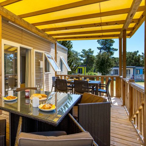 MOBILHOME 4 personnes - Mobil-home | Premium | 2 Ch. | 4 Pers. | Terrasse surélevée | Clim.
