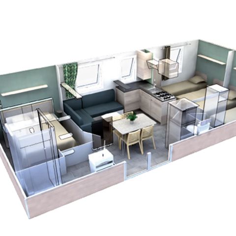 MOBILHOME 6 personnes - MH3 30 m²