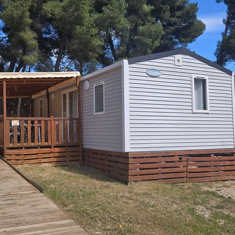 MOBILHOME 4 personnes - Mobil-home PMR | Comfort | 2 Ch. | 4 Pers. | Terrasse surélevée | Clim. | TV