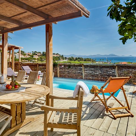 Mobilhome 8 personnes - Lodge Riviera - 2 à clim. Plancha
