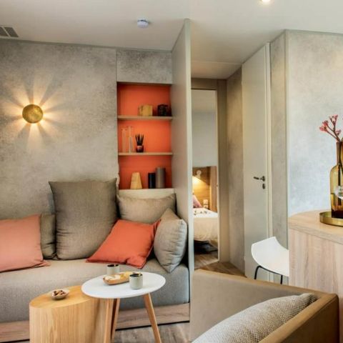 MOBILHOME 6 personnes - Lodge Luxe 2 à 6 pers. clim. Plancha