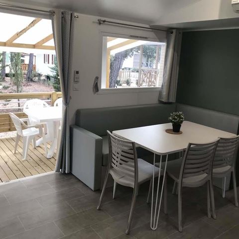 MOBILHOME 6 personnes - Mobile home 36m² - clim + TV + Terrasse couverte